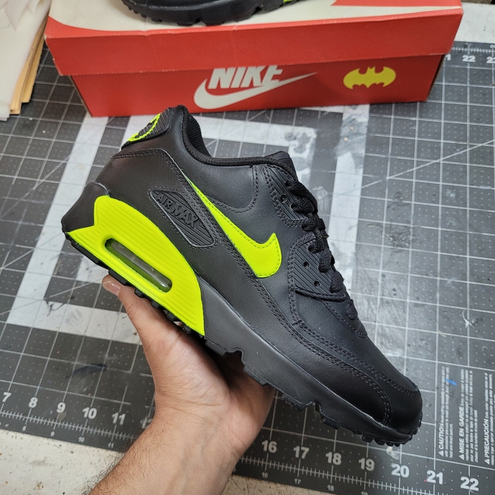 Nike Kids Air Max Sneakers Black & Neon Green